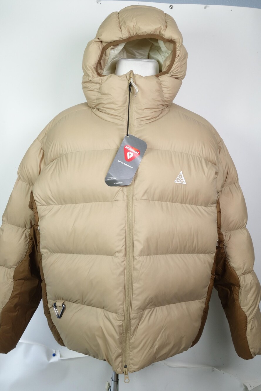 Nike ACG Therma-FIT ADV Jacket Mens Large Beige Lunar Lake Puffer FV8909-297